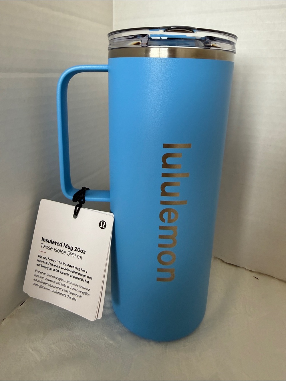 lululemon athletica Insulated 20oz Travel Mug in Light Blue New